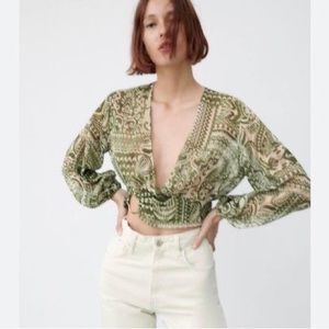 Chemise zara foulard